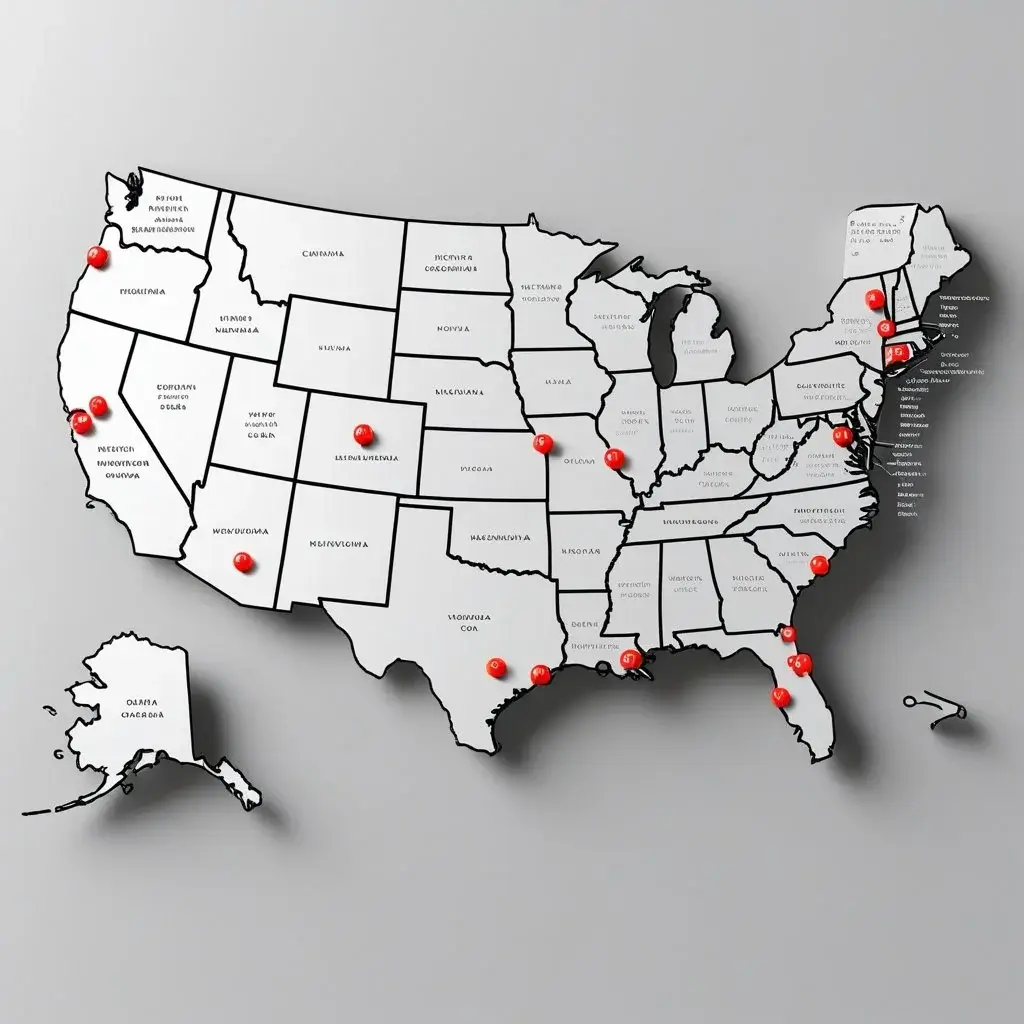 Checkers Locations in the United States 2 Checkers Locations Map in USA
