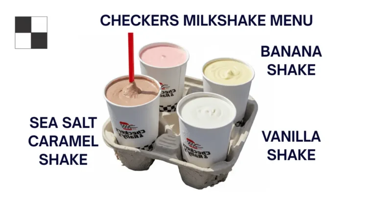 Checker Milkshake Menu