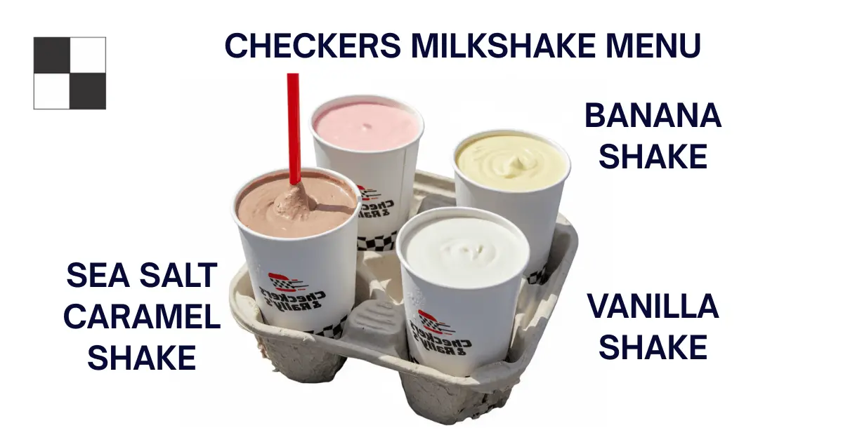Checkers Milkshake Menu 1 Checker Milkshake Menu